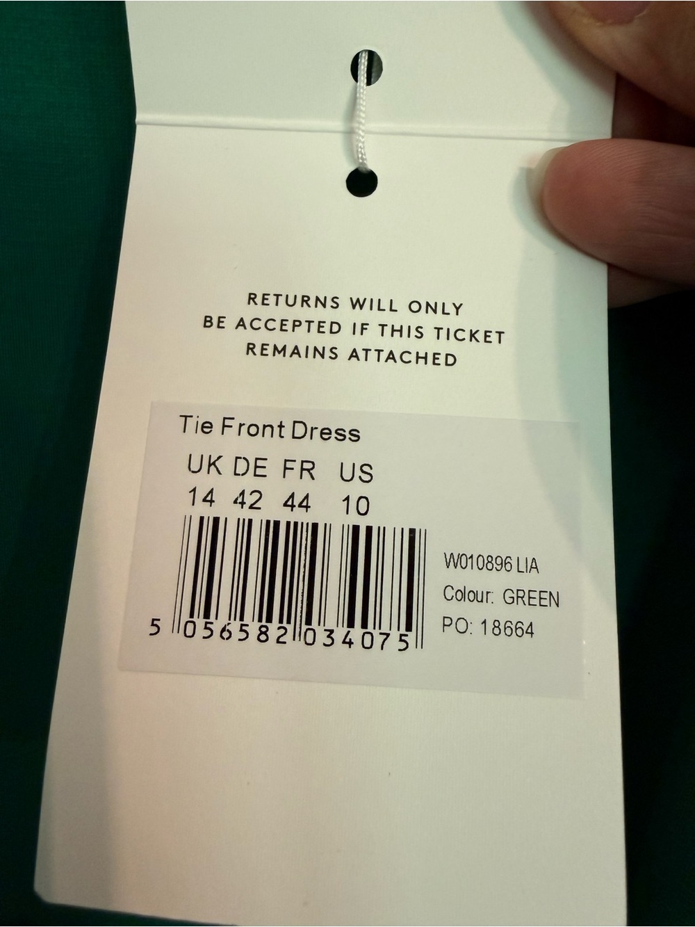NWT Seraphine Ponte Roma Emerald Green Tie-Waist Midi Dress Size 10 - Picture 4 of 11